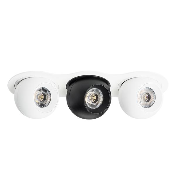 i636647464 Светильник INTERO LED 9W*3 850LM*3 24G БЕЛЫЙ/ЧЕРНЫЙ 4000K (217636+217064+217074+217064)
