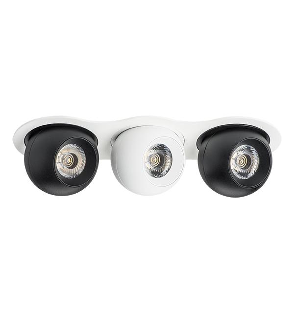 i636726272 Светильник INTERO LED 9W*3 850LM*3 24G БЕЛЫЙ/ЧЕРНЫЙ 3000K (217636+217072+217062+217072)