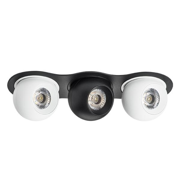 i637627262 Светильник INTERO LED 9W*3 850LM*3 24G ЧЕРНЫЙ/БЕЛЫЙ 3000K (217637+217062+217072+217062)
