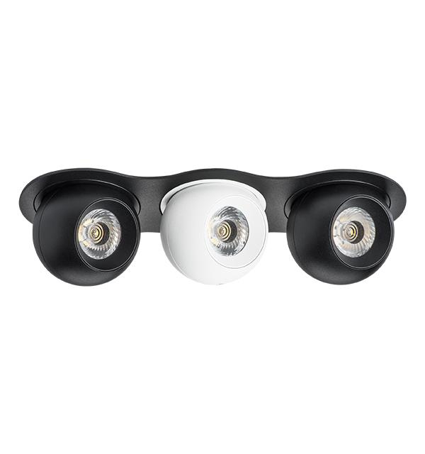 i637726272 Светильник INTERO LED 9W*3 850LM*3 24G ЧЕРНЫЙ/БЕЛЫЙ 3000K (217637+217072+217062+217072)
