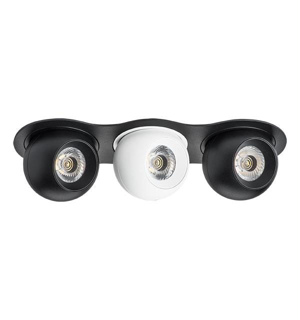 i637746474 Светильник INTERO LED 9W*3 850LM*3 24G ЧЕРНЫЙ 4000K (217637+217074+217064+217074)